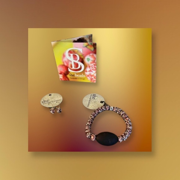 Hand Rolled Clay-Bead Bracelet by She Beads - Picture 2 of 3